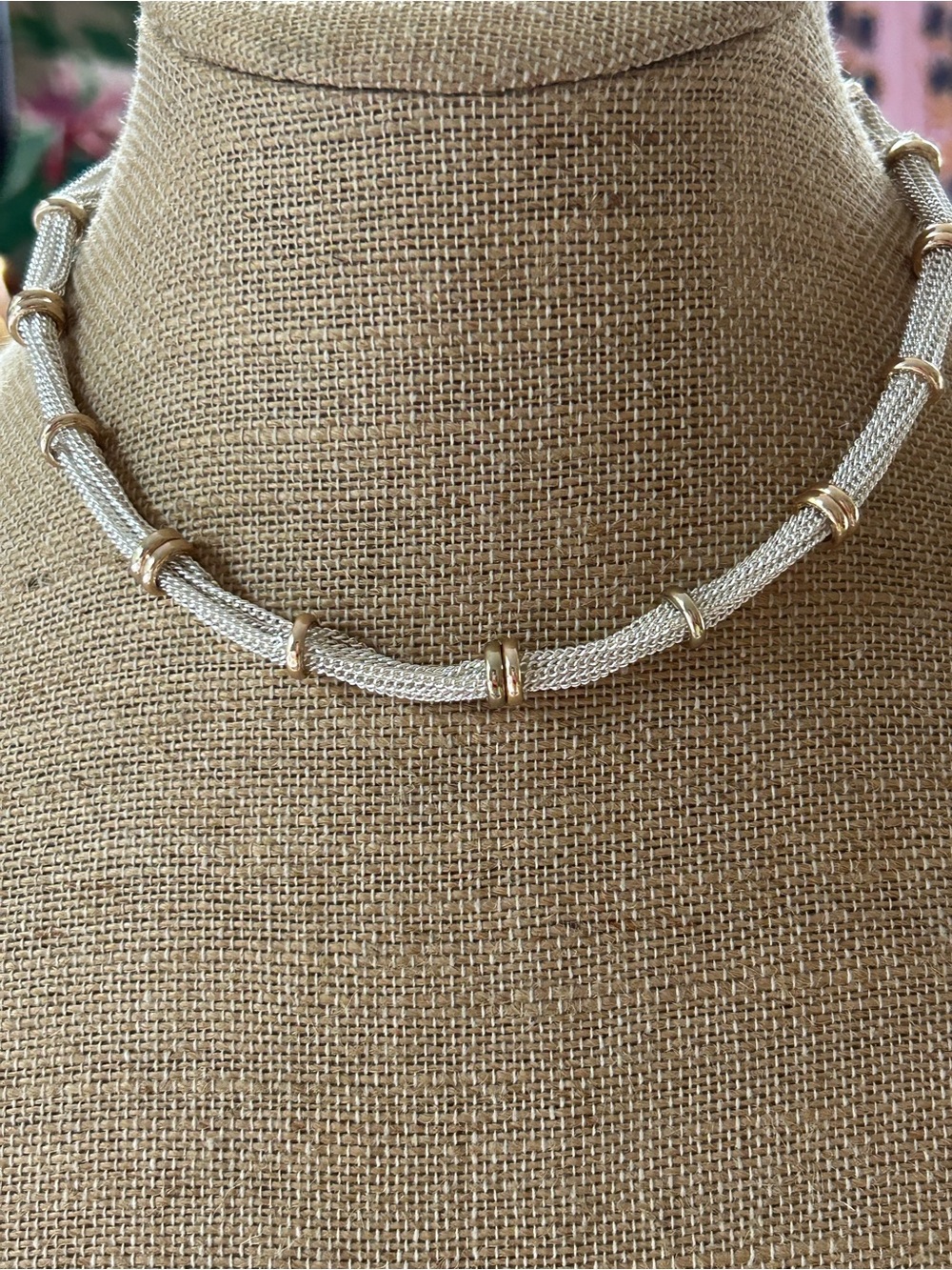 Ralph Lauren silver and gold choker